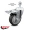 Service Caster 4 Inch Thermoplastic Rubber Swivel 1/2 Inch Stem Caster with Total Lock Brake SCC SCC-TSTTL20S414-TPRB-121315 - alternate 5